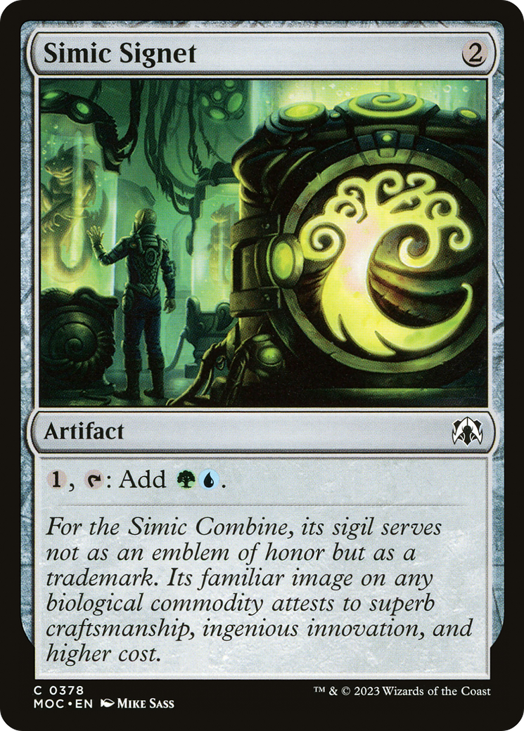 Simic Signet [March of the Machine Commander] | Game Master's Emporium (The New GME)