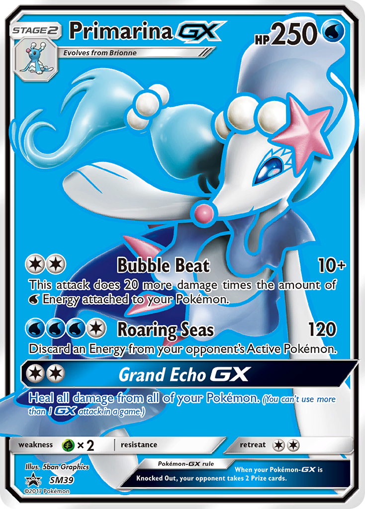Primarina GX (SM39) [Sun & Moon: Black Star Promos] | Game Master's Emporium (The New GME)