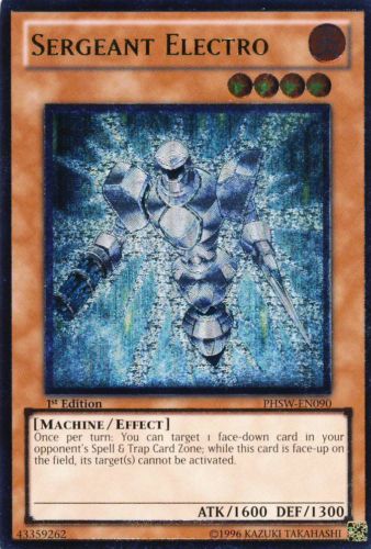 Sergeant Electro [PHSW-EN090] Ultimate Rare | Game Master's Emporium (The New GME)