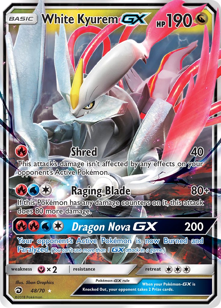 White Kyurem GX (48/70) [Sun & Moon: Dragon Majesty] | Game Master's Emporium (The New GME)