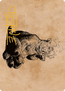 Wilson, Refined Grizzly Art Card (Gold-Stamped Signature) [Commander Legends: Battle for Baldur's Gate Art Series] | Game Master's Emporium (The New GME)
