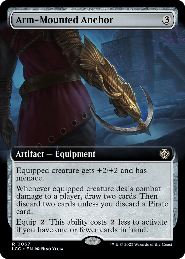 Arm-Mounted Anchor (Extended Art) [The Lost Caverns of Ixalan Commander] | Game Master's Emporium (The New GME)