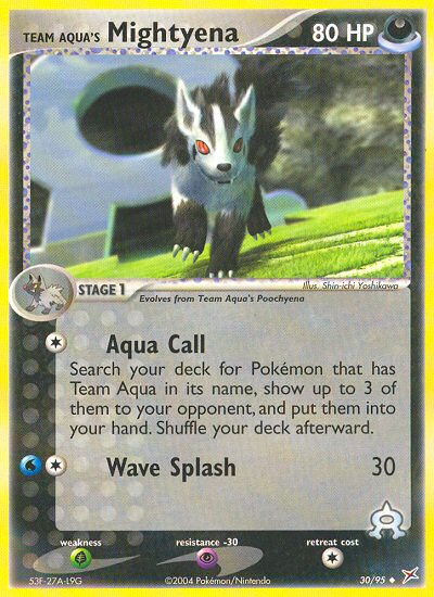 Team Aqua's Mightyena (30/95) [EX: Team Magma vs Team Aqua] | Game Master's Emporium (The New GME)