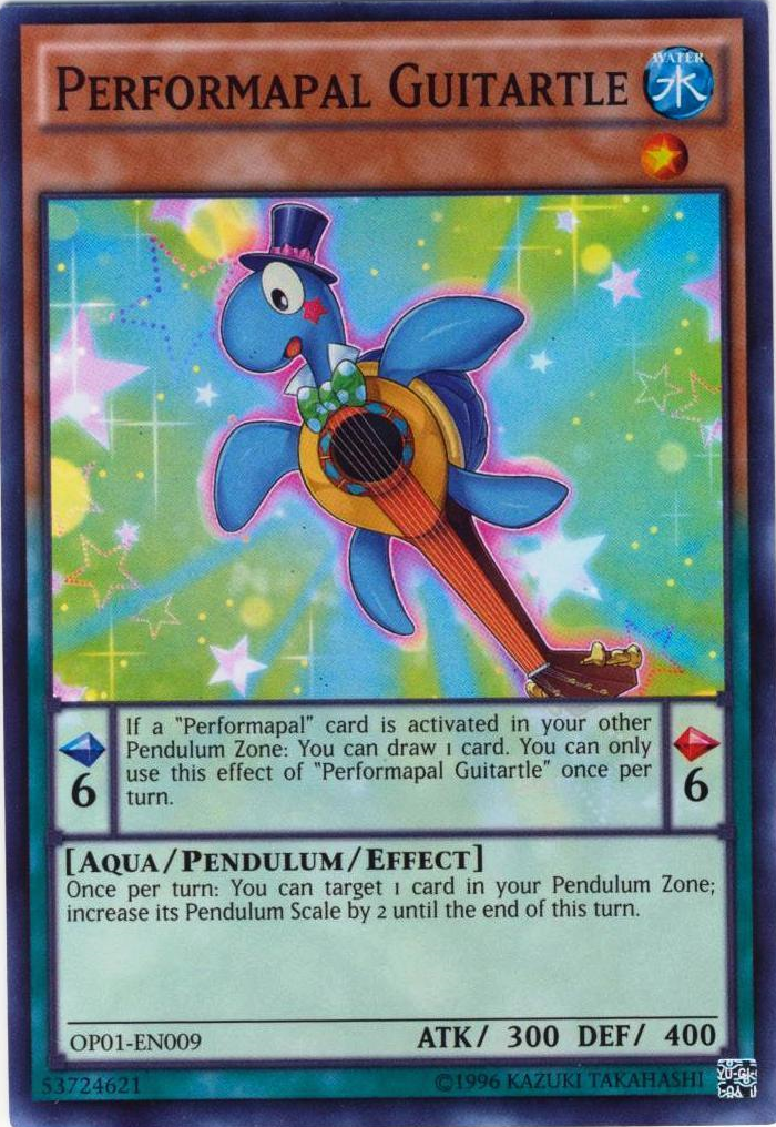 Performapal Guitartle [OP01-EN009] Super Rare | Game Master's Emporium (The New GME)