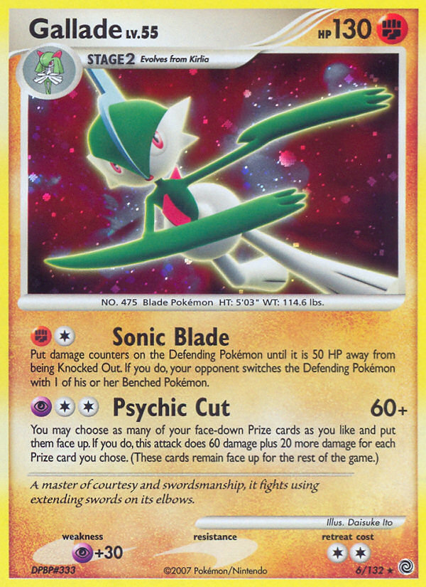 Gallade (6/132) [Diamond & Pearl: Secret Wonders] | Game Master's Emporium (The New GME)