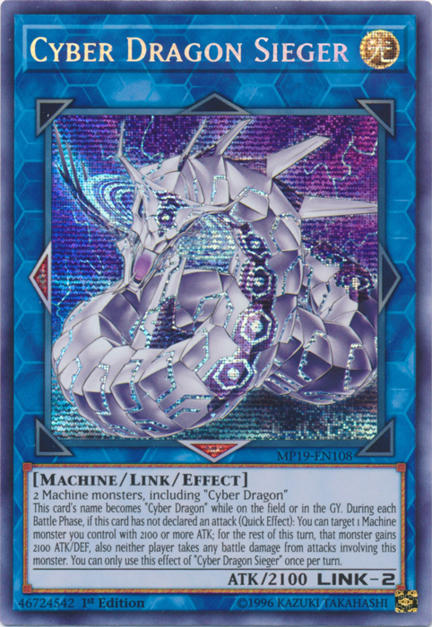 Cyber Dragon Sieger [MP19-EN108] Prismatic Secret Rare | Game Master's Emporium (The New GME)