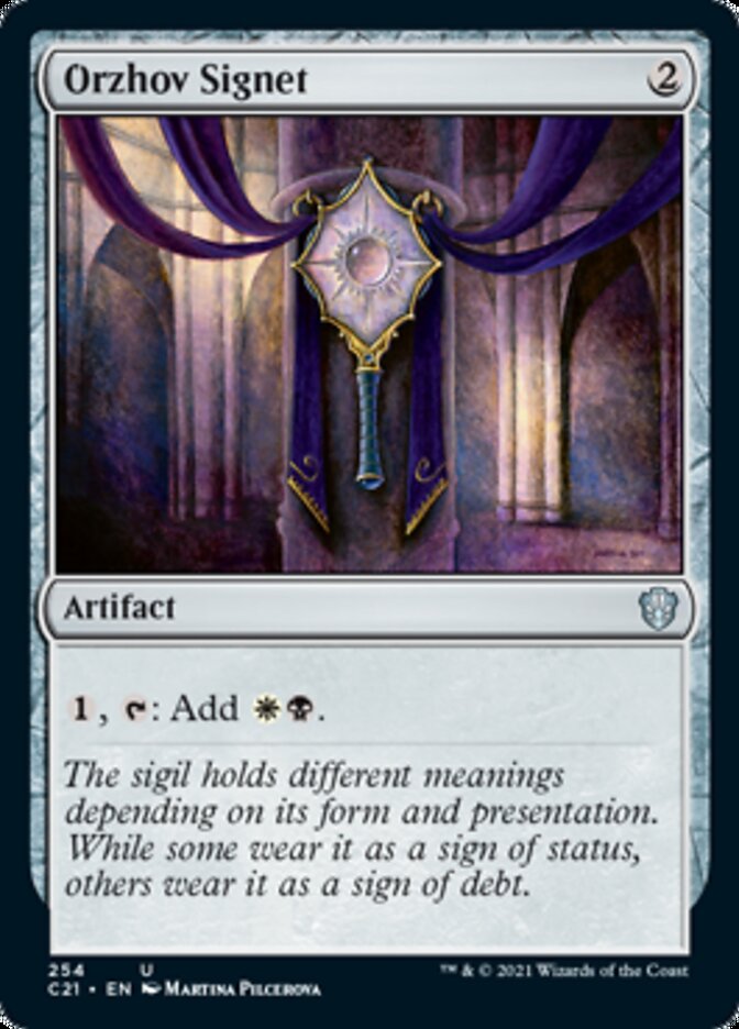 Orzhov Signet [Commander 2021] | Game Master's Emporium (The New GME)