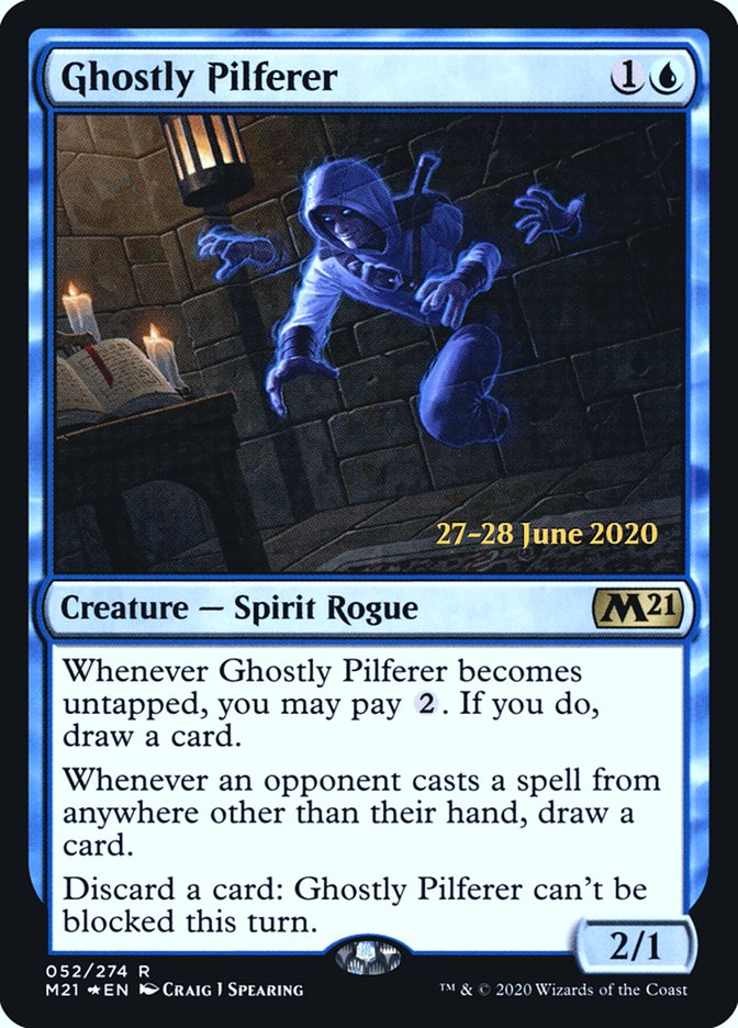 Ghostly Pilferer [Core Set 2021 Prerelease Promos] | Game Master's Emporium (The New GME)