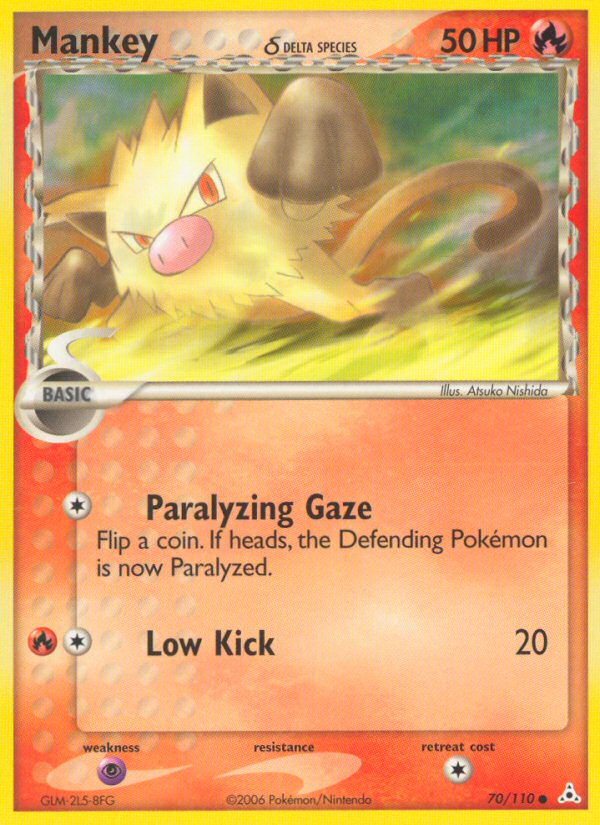Mankey (70/110) (Delta Species) [EX: Holon Phantoms] | Game Master's Emporium (The New GME)