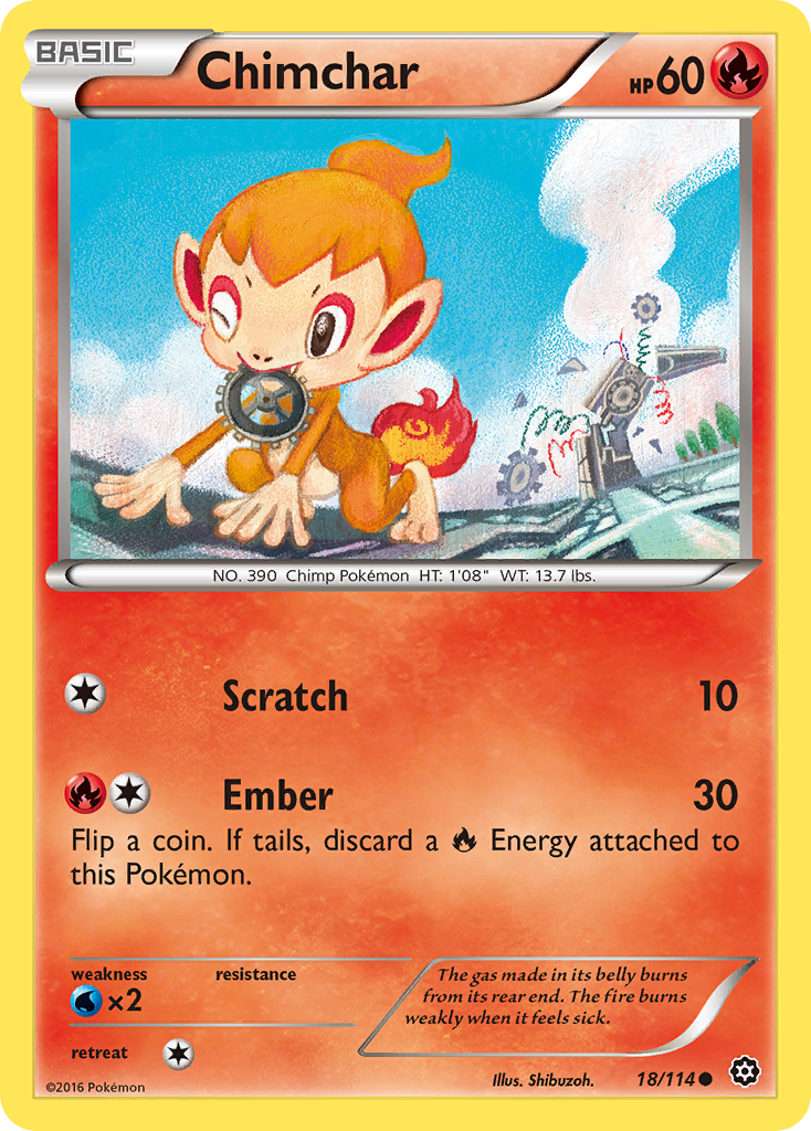 Chimchar (18/114) [XY: Steam Siege] | Game Master's Emporium (The New GME)