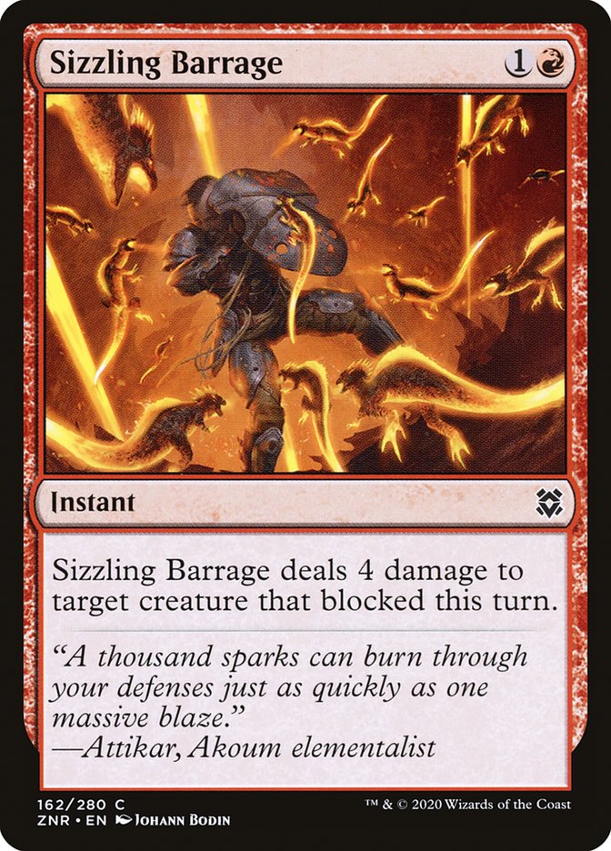 Sizzling Barrage [Zendikar Rising] | Game Master's Emporium (The New GME)