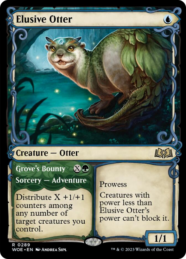 Elusive Otter // Grove's Bounty (Showcase) [Wilds of Eldraine] | Game Master's Emporium (The New GME)