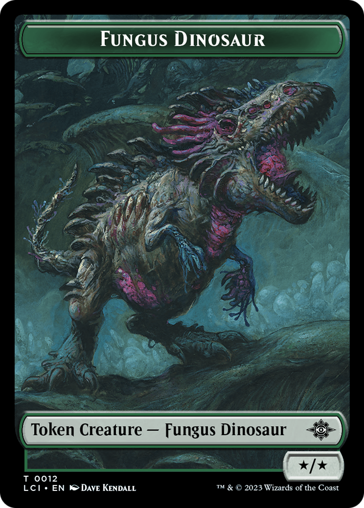Fungus Dinosaur // Skeleton Pirate Double-Sided Token [The Lost Caverns of Ixalan Tokens] | Game Master's Emporium (The New GME)