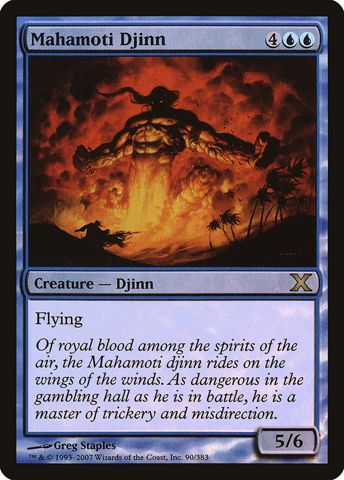 Mahamoti Djinn (Premium Foil) [Tenth Edition] | Game Master's Emporium (The New GME)