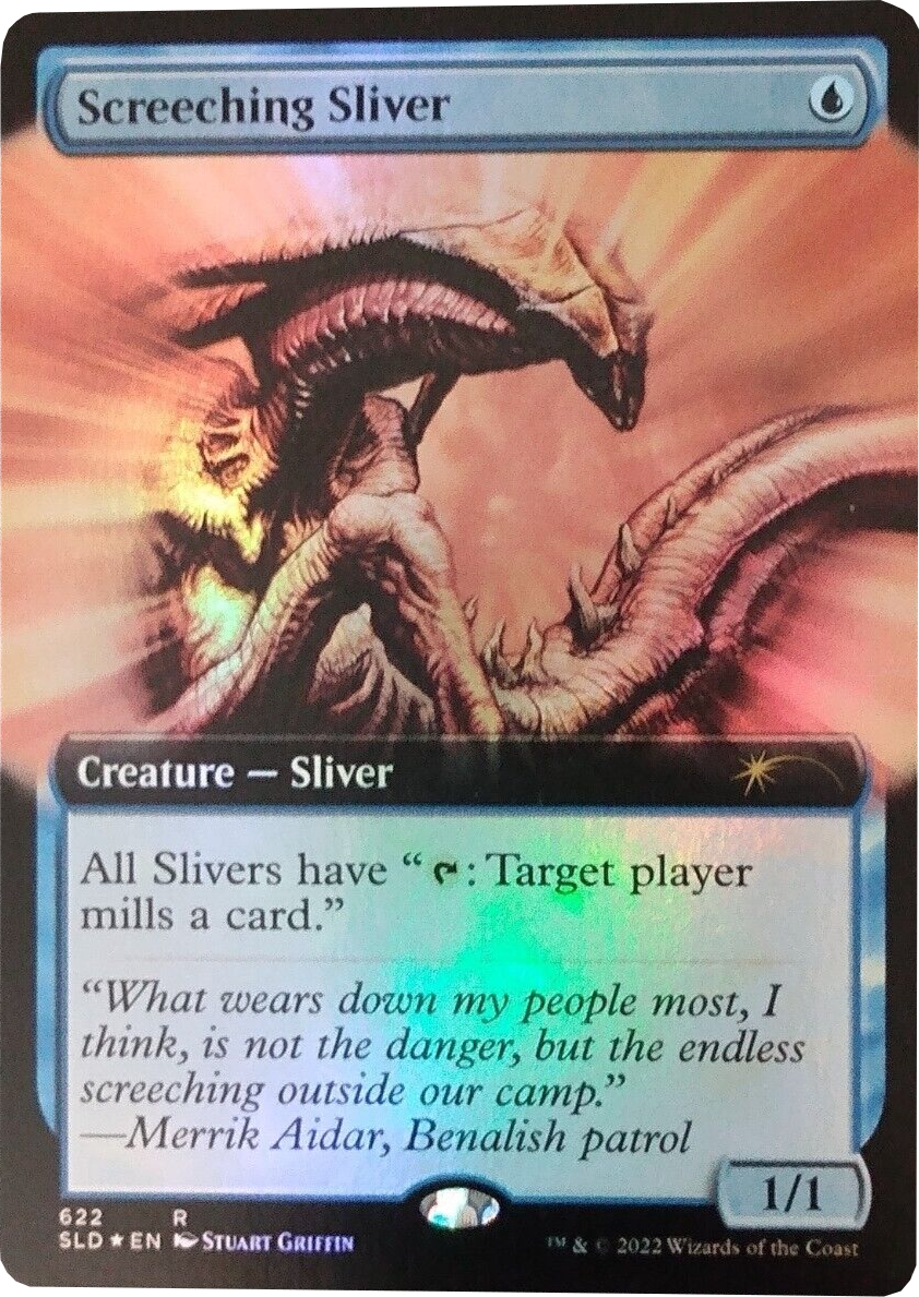 Screeching Sliver (Extended Art) [Secret Lair Drop Promos] | Game Master's Emporium (The New GME)