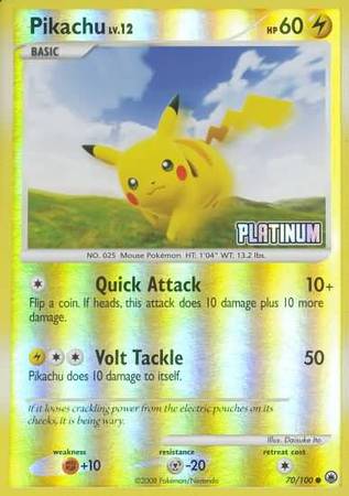 Pikachu (70/100) [Burger King Promos: 2009 Collection] | Game Master's Emporium (The New GME)