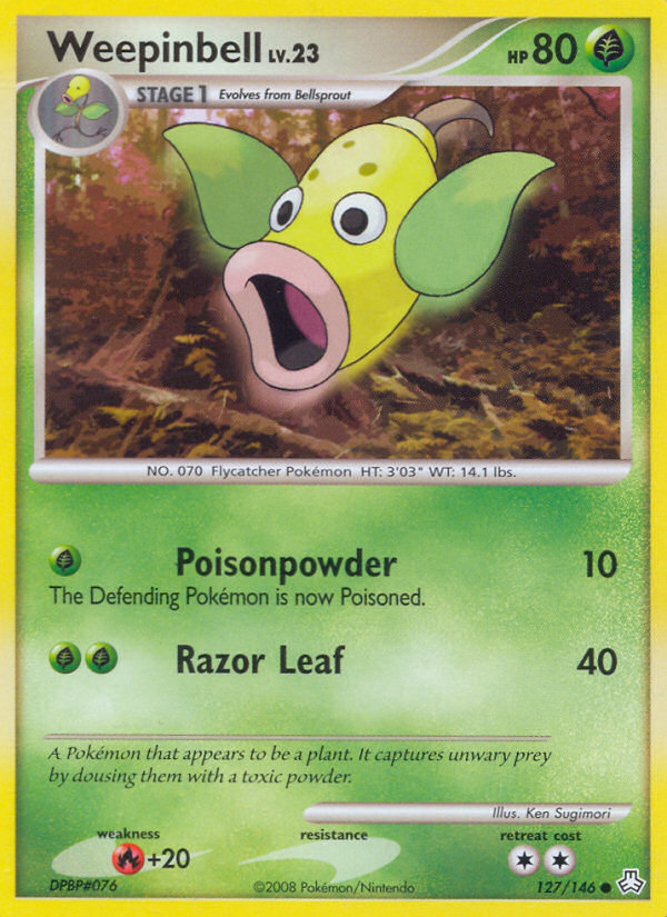 Weepinbell (127/146) [Diamond & Pearl: Legends Awakened] | Game Master's Emporium (The New GME)