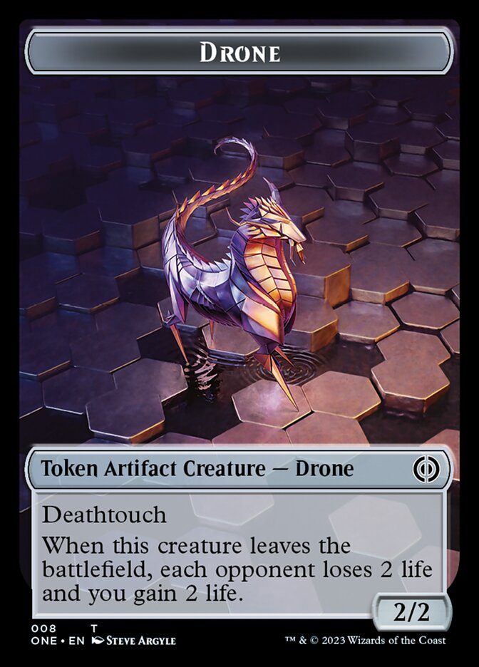 Drone Token [Phyrexia: All Will Be One Tokens] | Game Master's Emporium (The New GME)