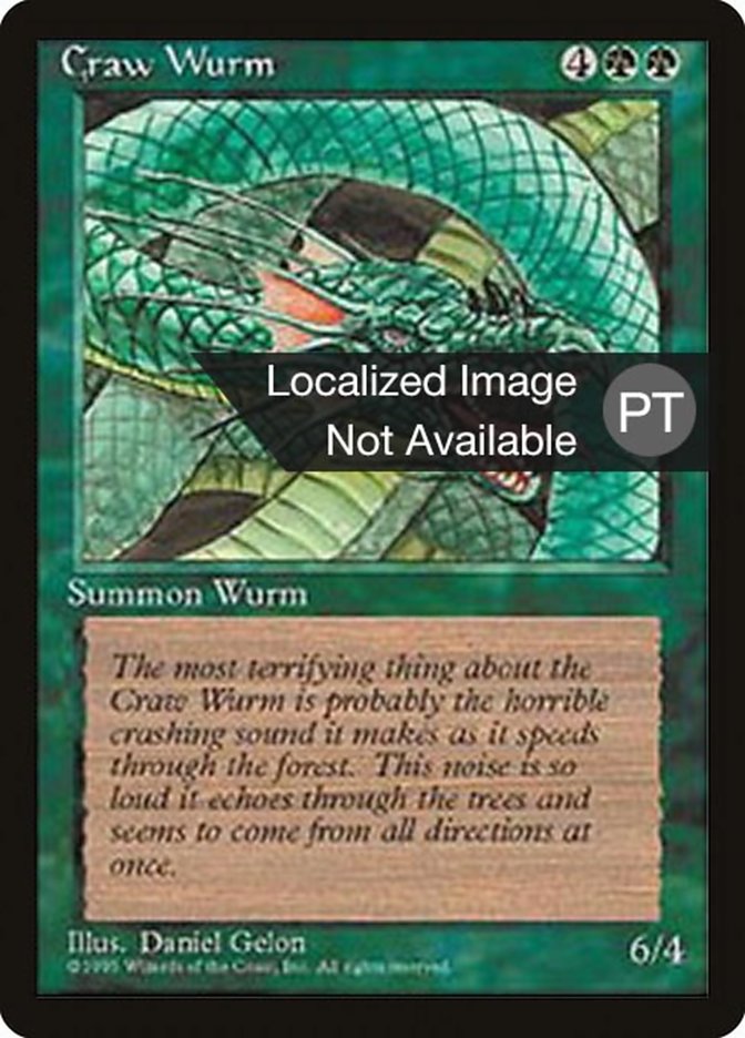 Craw Wurm [Fourth Edition (Foreign Black Border)] | Game Master's Emporium (The New GME)