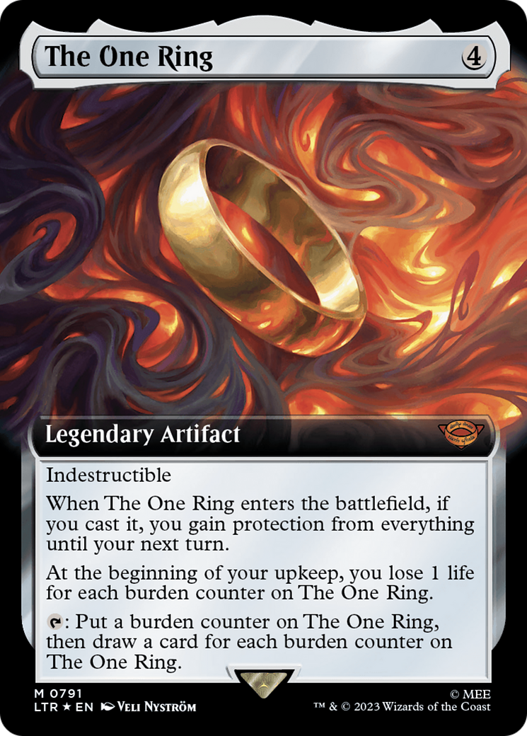 The One Ring (Extended Art) (Surge Foil) [The Lord of the Rings: Tales of Middle-Earth] | Game Master's Emporium (The New GME)