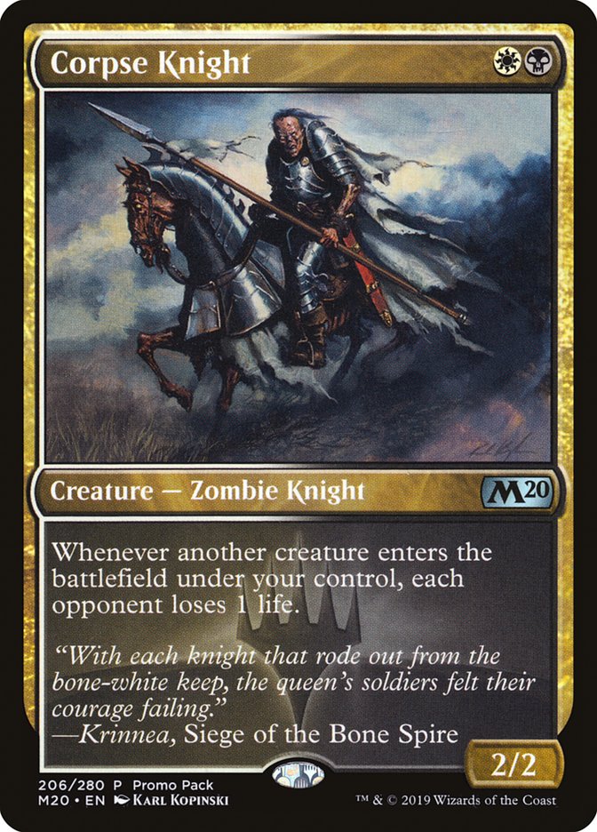 Corpse Knight (Promo Pack) [Core Set 2020 Promos] | Game Master's Emporium (The New GME)