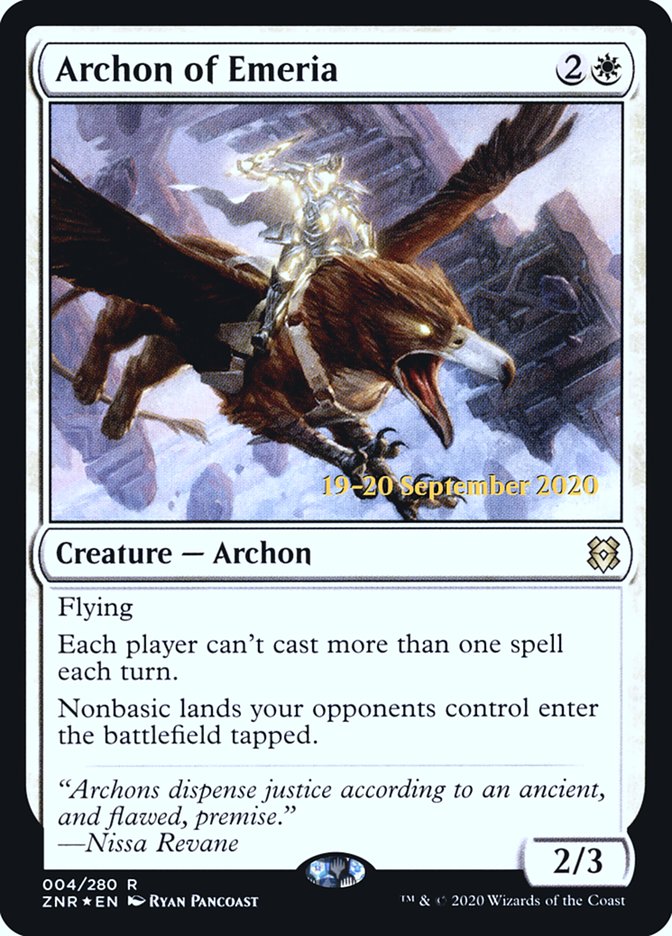 Archon of Emeria [Zendikar Rising Prerelease Promos] | Game Master's Emporium (The New GME)