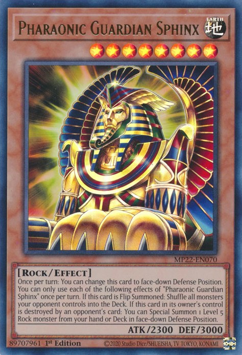 Pharaonic Guardian Sphinx [MP22-EN070] Ultra Rare | Game Master's Emporium (The New GME)