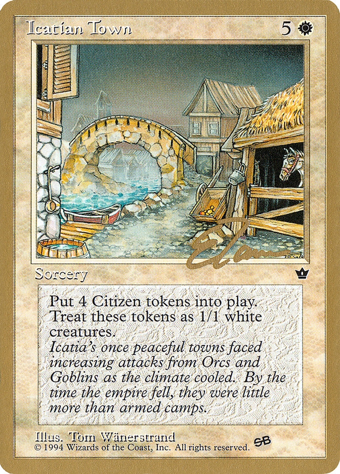 Icatian Town (Eric Tam) (SB) [Pro Tour Collector Set] | Game Master's Emporium (The New GME)