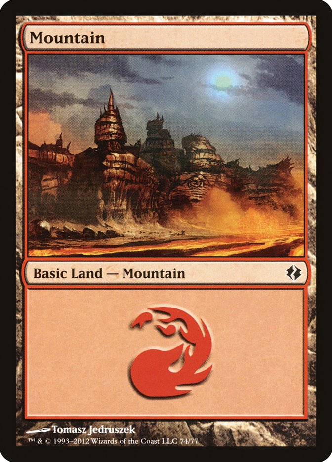Mountain (74) [Duel Decks: Venser vs. Koth] | Game Master's Emporium (The New GME)