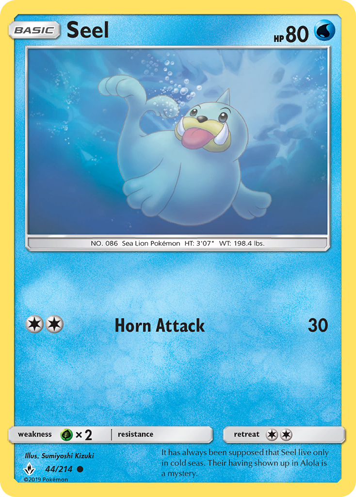 Seel (44/214) [Sun & Moon: Unbroken Bonds] | Game Master's Emporium (The New GME)