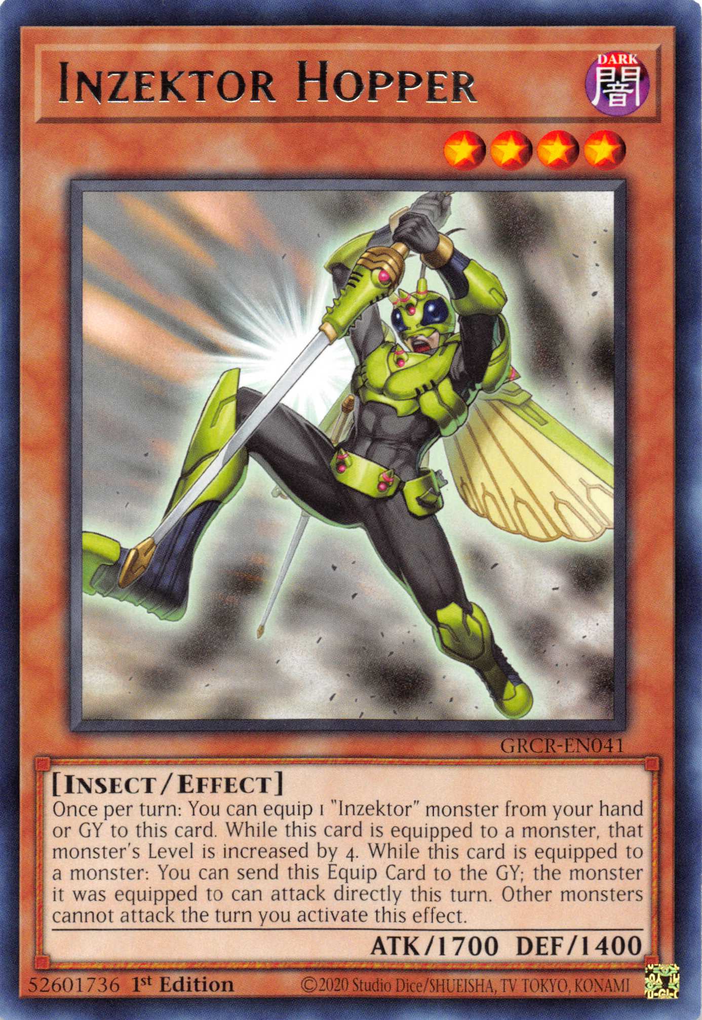Inzektor Hopper [GRCR-EN041] Rare | Game Master's Emporium (The New GME)