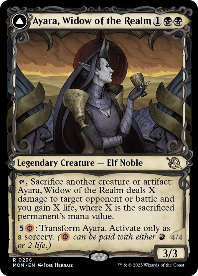 Ayara, Widow of the Realm // Ayara, Furnace Queen (Showcase Planar Booster Fun) [March of the Machine] | Game Master's Emporium (The New GME)