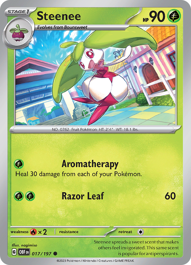 Steenee (017/197) [Scarlet & Violet: Obsidian Flames] | Game Master's Emporium (The New GME)