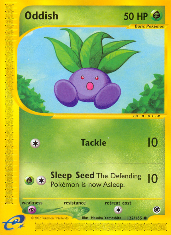 Oddish (122/165) [Expedition: Base Set] | Game Master's Emporium (The New GME)