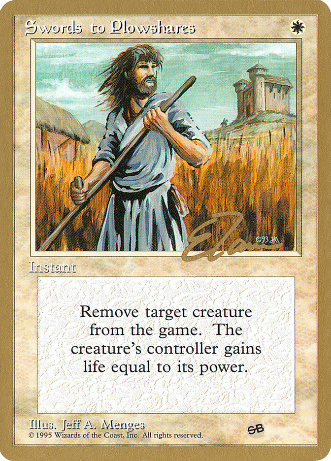 Swords to Plowshares (Eric Tam) (SB) [Pro Tour Collector Set] | Game Master's Emporium (The New GME)