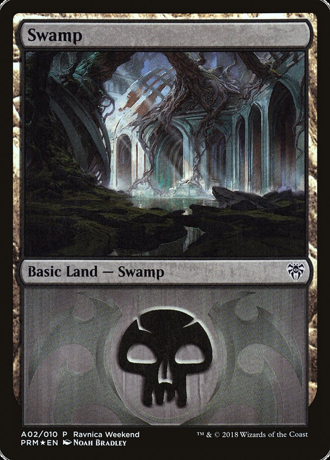 Swamp (A02) [Ravnica Allegiance Ravnica Weekend] | Game Master's Emporium (The New GME)