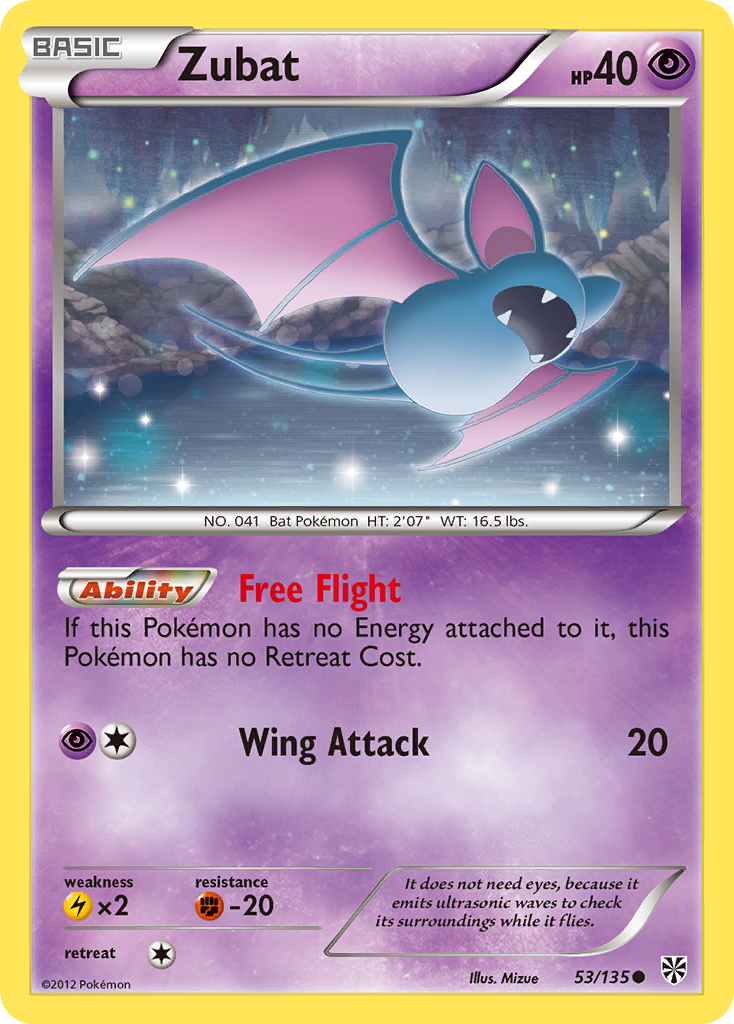 Zubat (53/135) [Black & White: Plasma Storm] | Game Master's Emporium (The New GME)