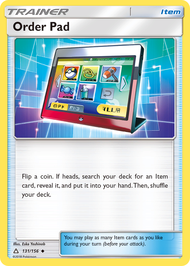 Order Pad (131/156) [Sun & Moon: Ultra Prism] | Game Master's Emporium (The New GME)