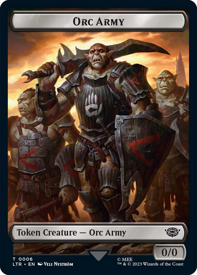 Orc Army Token (06) [The Lord of the Rings: Tales of Middle-Earth Tokens] | Game Master's Emporium (The New GME)