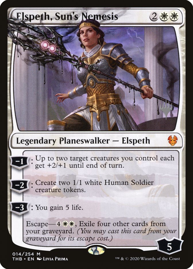 Elspeth, Sun's Nemesis (Promo Pack) [Theros Beyond Death Promos] | Game Master's Emporium (The New GME)