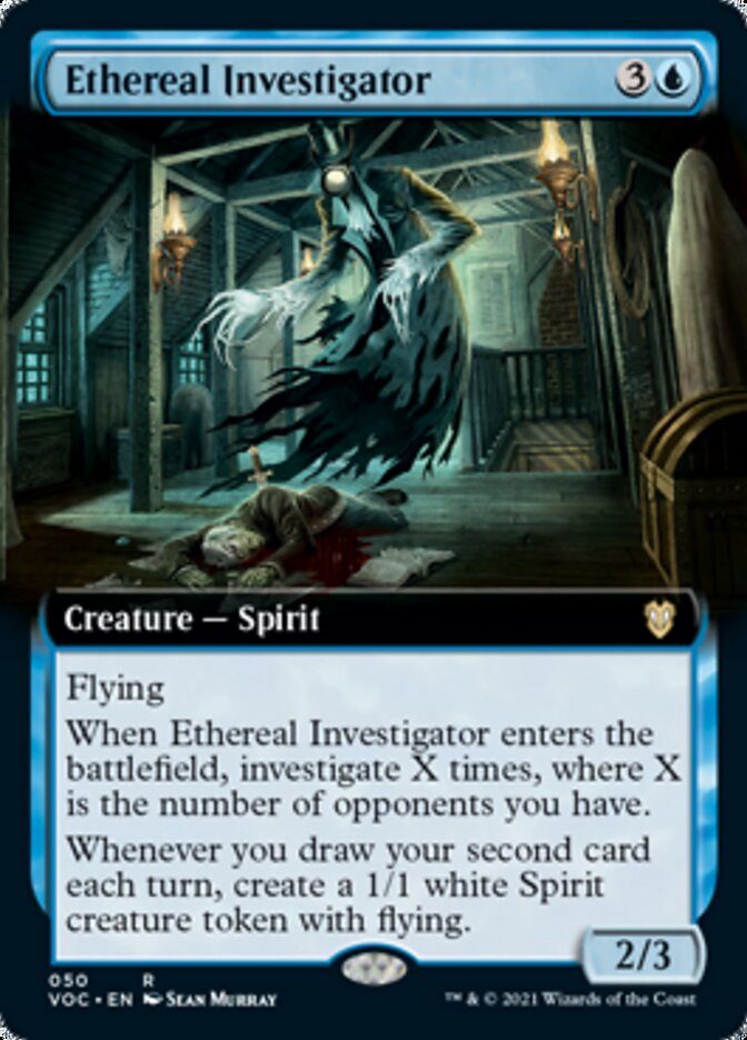 Ethereal Investigator (Extended Art) [Innistrad: Crimson Vow Commander] | Game Master's Emporium (The New GME)