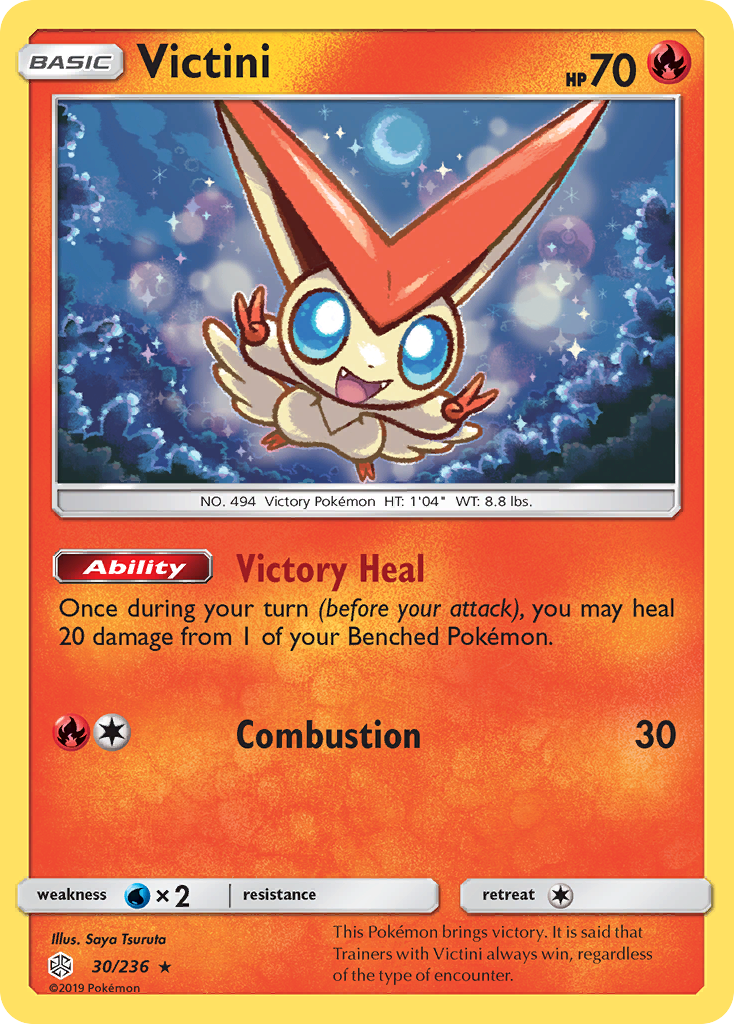 Victini (30/236) [Sun & Moon: Cosmic Eclipse] | Game Master's Emporium (The New GME)