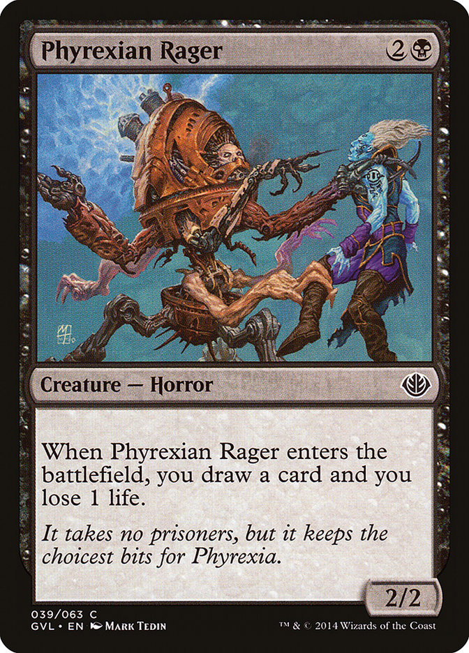 Phyrexian Rager (Garruk vs. Liliana) [Duel Decks Anthology] | Game Master's Emporium (The New GME)