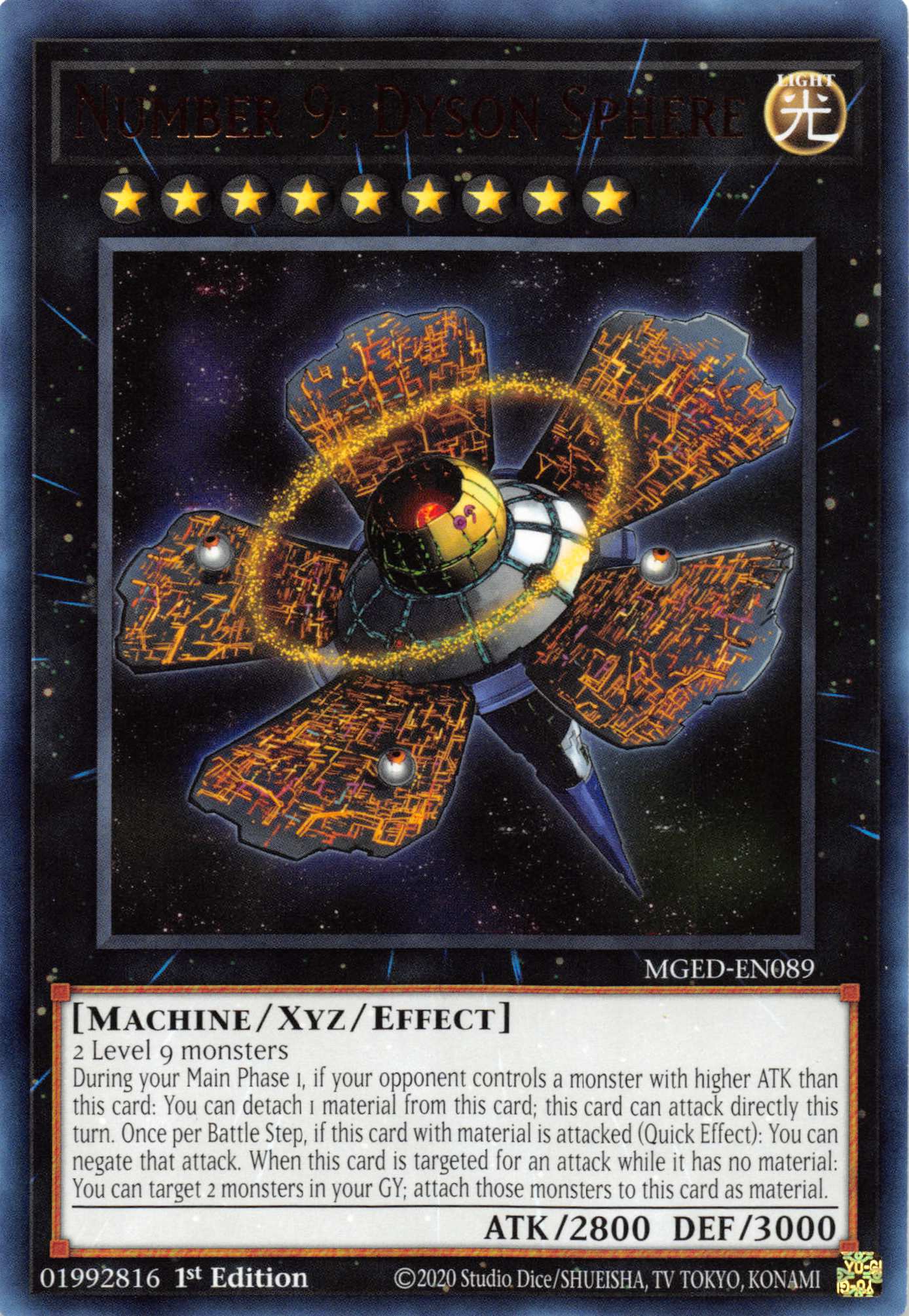 Number 9: Dyson Sphere [MGED-EN089] Rare | Game Master's Emporium (The New GME)