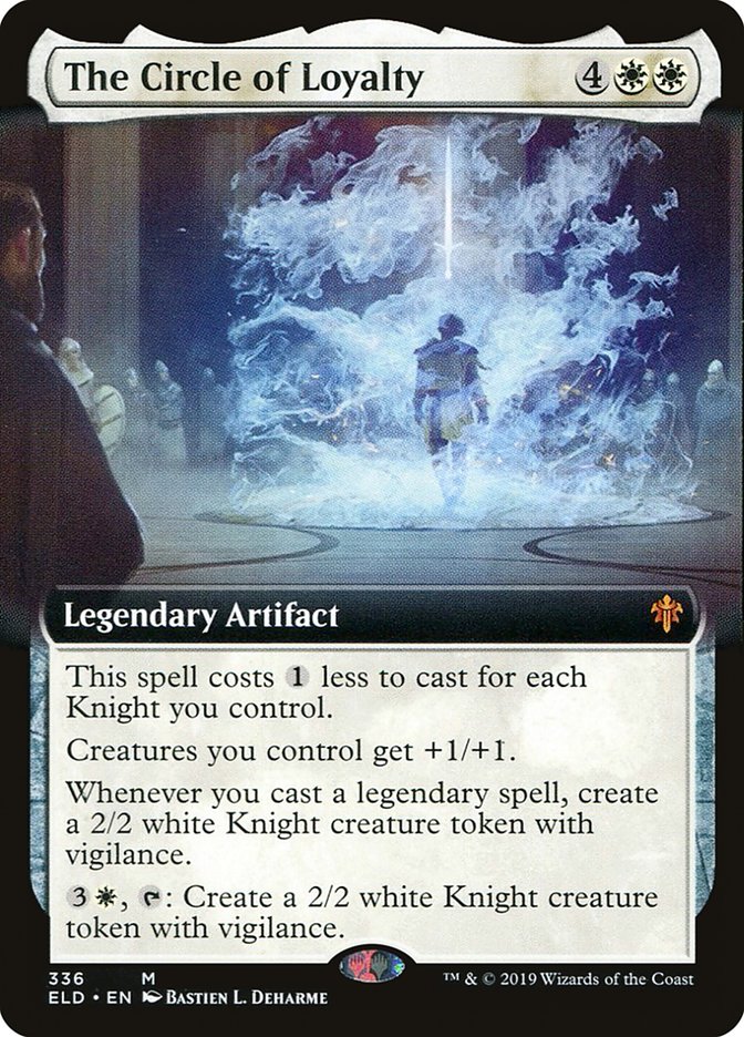 The Circle of Loyalty (Extended Art) [Throne of Eldraine] | Game Master's Emporium (The New GME)