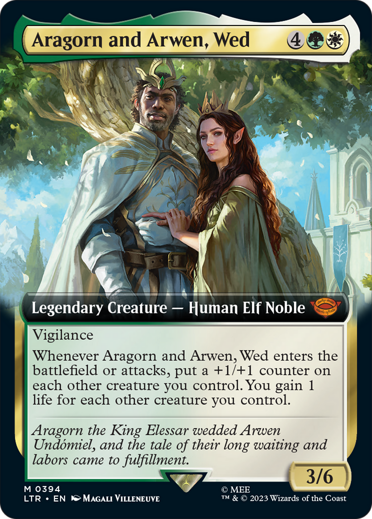 Aragorn and Arwen, Wed (Extended Art) [The Lord of the Rings: Tales of Middle-Earth] | Game Master's Emporium (The New GME)
