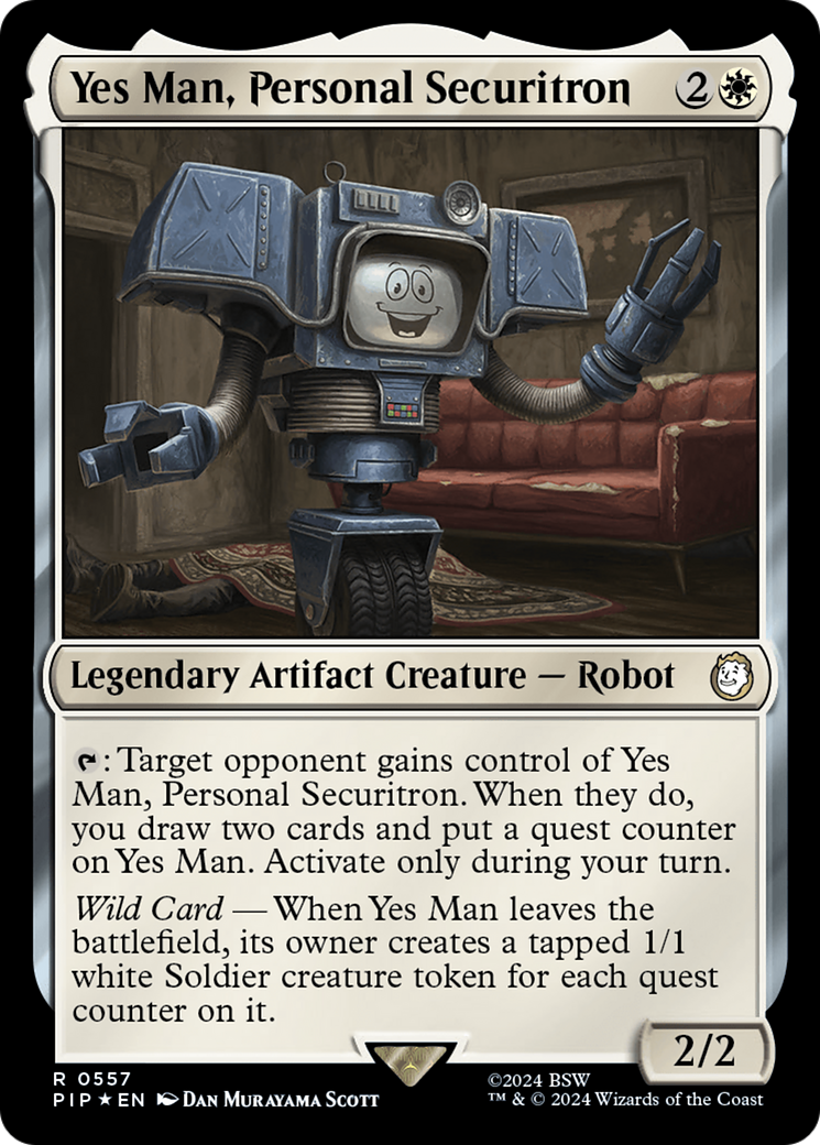 Yes Man, Personal Securitron (Surge Foil) [Fallout] | Game Master's Emporium (The New GME)