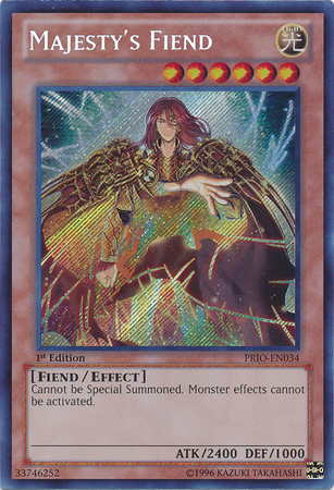 Majesty's Fiend [PRIO-EN034] Secret Rare | Game Master's Emporium (The New GME)