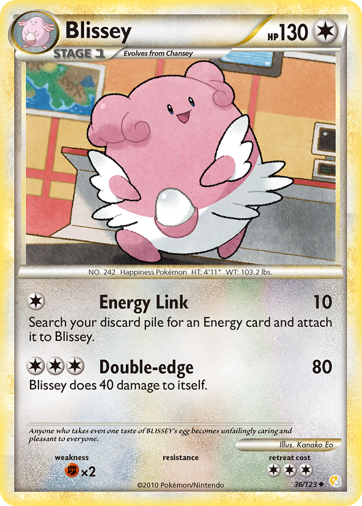 Blissey (36/123) [HeartGold & SoulSilver: Base Set] | Game Master's Emporium (The New GME)