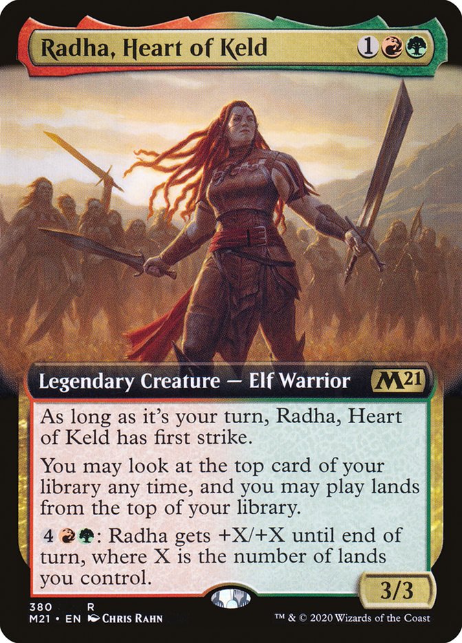 Radha, Heart of Keld (Extended Art) [Core Set 2021] | Game Master's Emporium (The New GME)